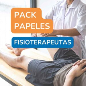 Pack papeles para fisioterapeutas