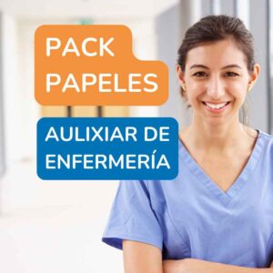 Pack papeles para auxiliar de enfermería